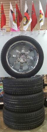 22" Capella 8 Rims with tires